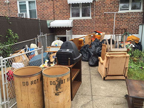 Junk removal from back yard(before) - New York City